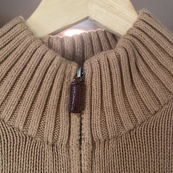 Polo by Ralph Lauren tan Henley knit sweater - Picture 4 of 10
